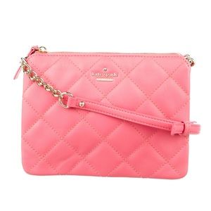 Kate Spade New York Emerson Place Harbor Shoulder Bag Crossbody Quilted Pink